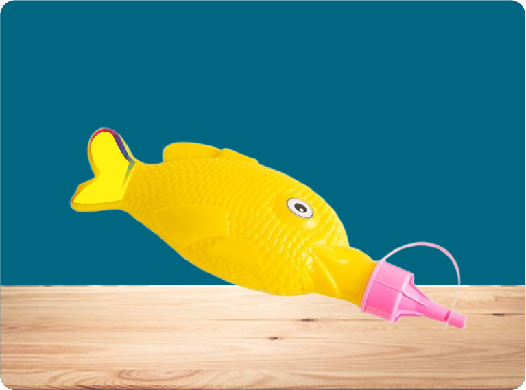 Fish Squeezer Gulal Toy